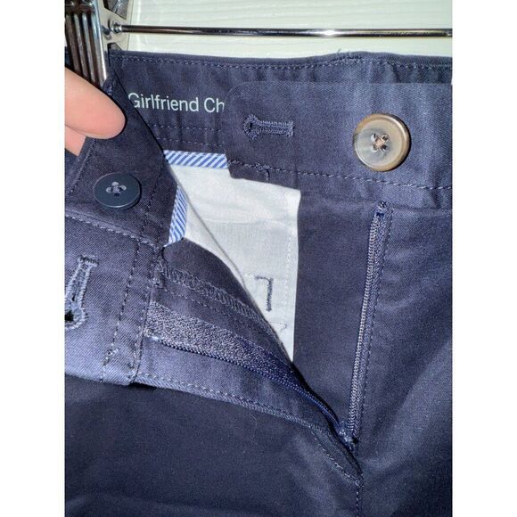NWT Talbots Navy Girlfriend Chino Short 6” Inseam Size 4 - Picture 7 of 13